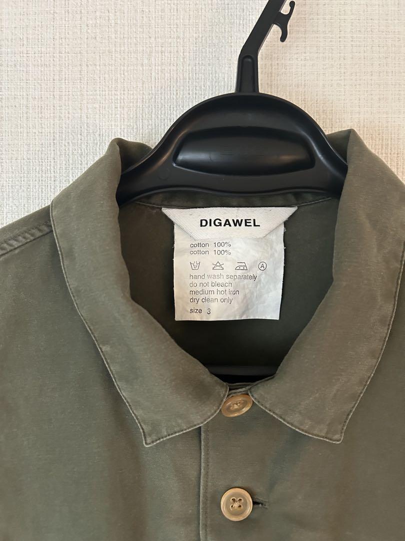DIGAWEL  ディガウェル　ミリタリーシャツ　カーキ