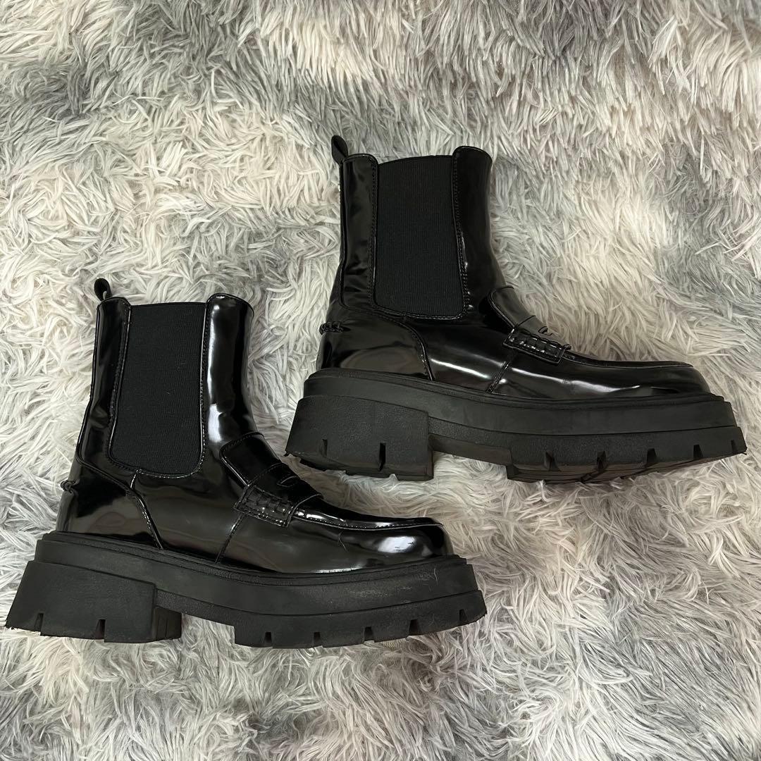 美品 epine エピヌ サイドゴアブーツ ブーツ ブラック 24cm 美品 epine エピヌ サイドゴアブーツ ブーツ ブラック 24cm