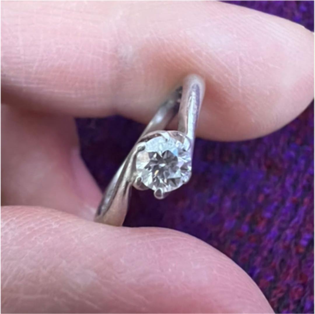 してくださ けいおー様専用 一粒ダイヤモンド0.28ct 5号リング SfT4x-m55987290622 PT1000 ダイヤモン