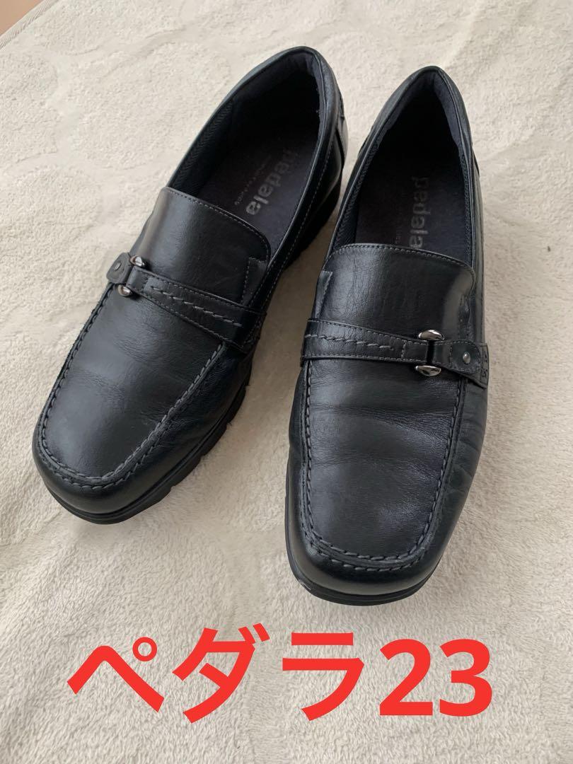 美品　ペダラ　ローファー　ブラック　23