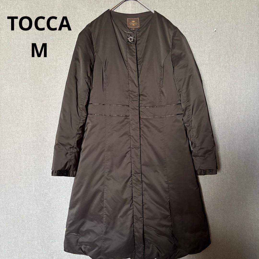 TOCCA-トッカ-ビジュー付きダウンコート2M・TOCCA