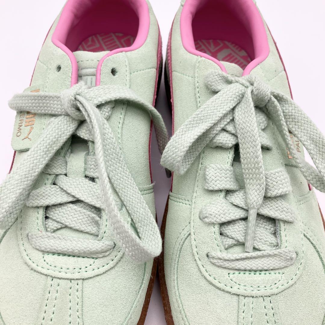 PUMA プーマ スニーカー PALERMO 23.0cm ライトグリーン