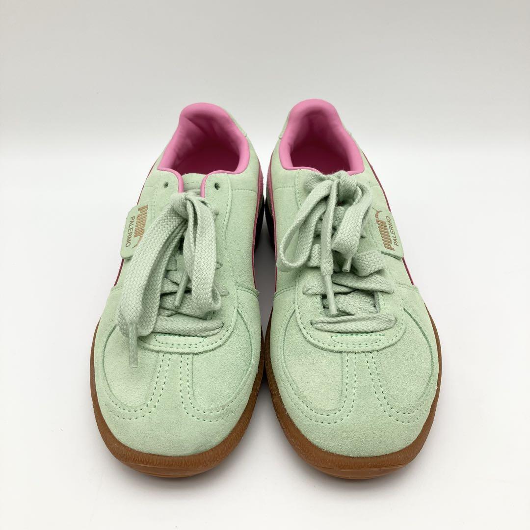 PUMA プーマ スニーカー PALERMO 23.0cm ライトグリーン