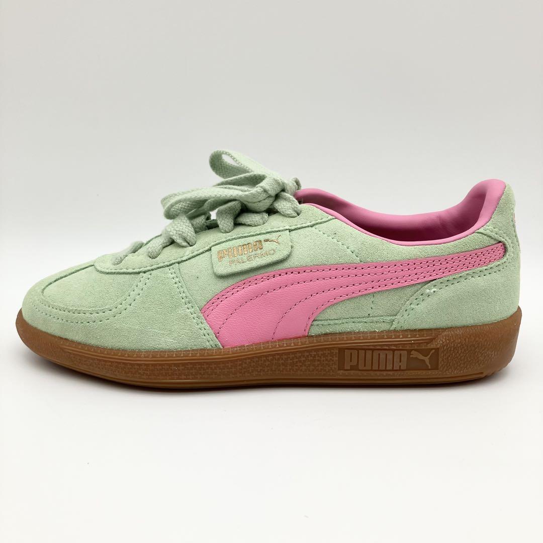 PUMA プーマ スニーカー PALERMO 23.0cm ライトグリーン