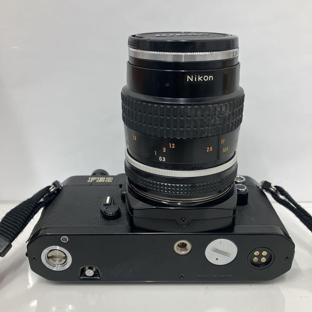 カ*有様 Nikon FE2 ブラックボディ　フィルム一眼レフ　カメラ