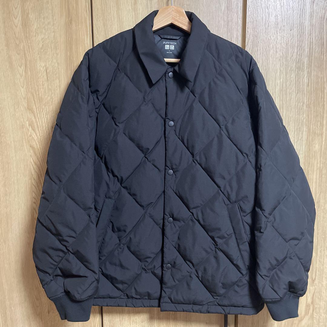 UNIQLOパフテックキルティングジャケット黒 Lサイズ ユニクロ