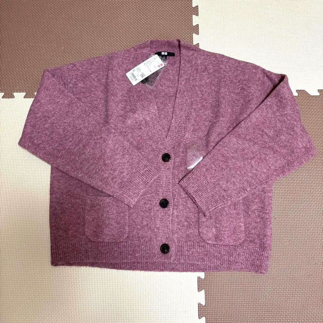 《UNIQLO》スフレヤーンVネックショートカーディガン