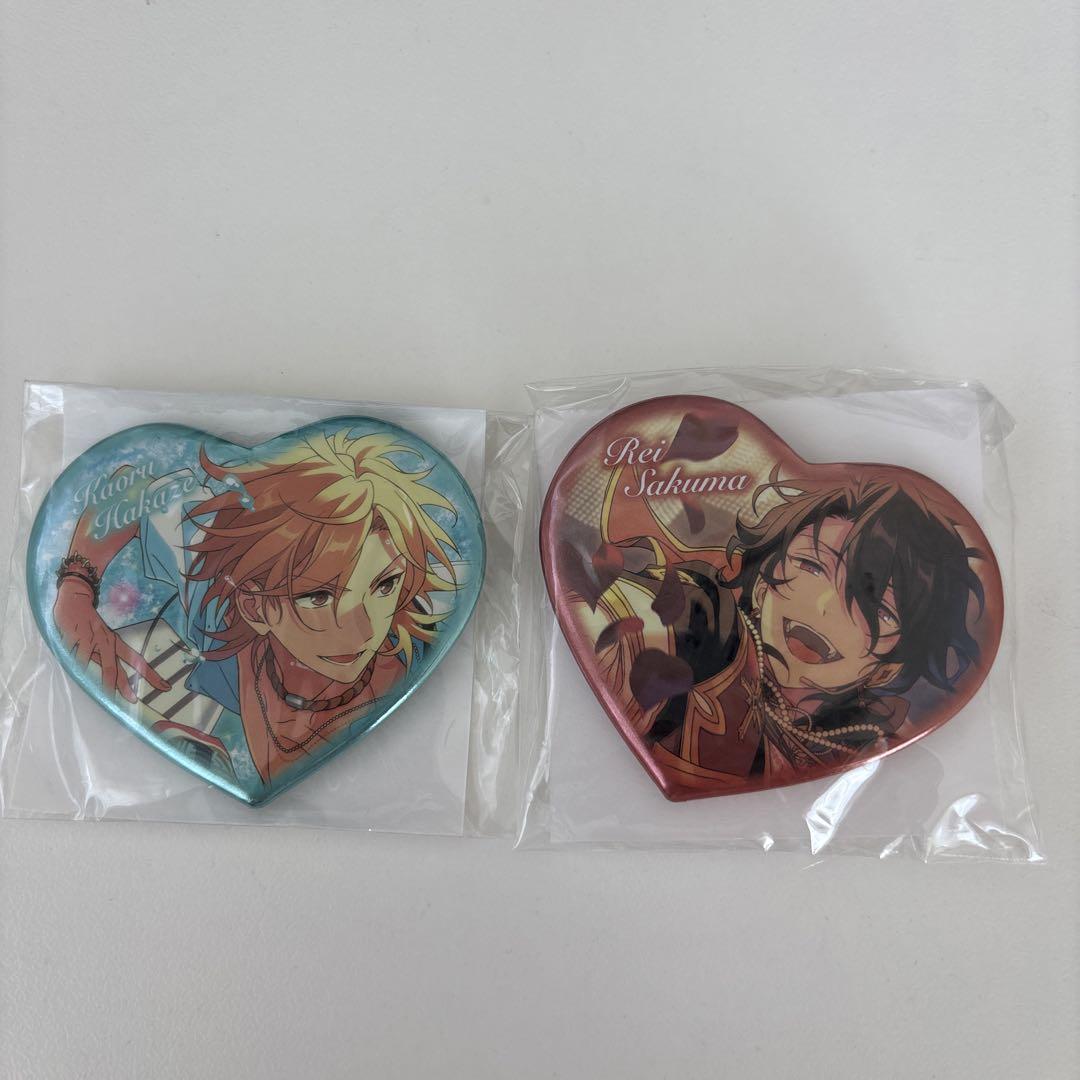 あんスタ ハート缶バッジ 羽風薫 朔間零 - メルカリ