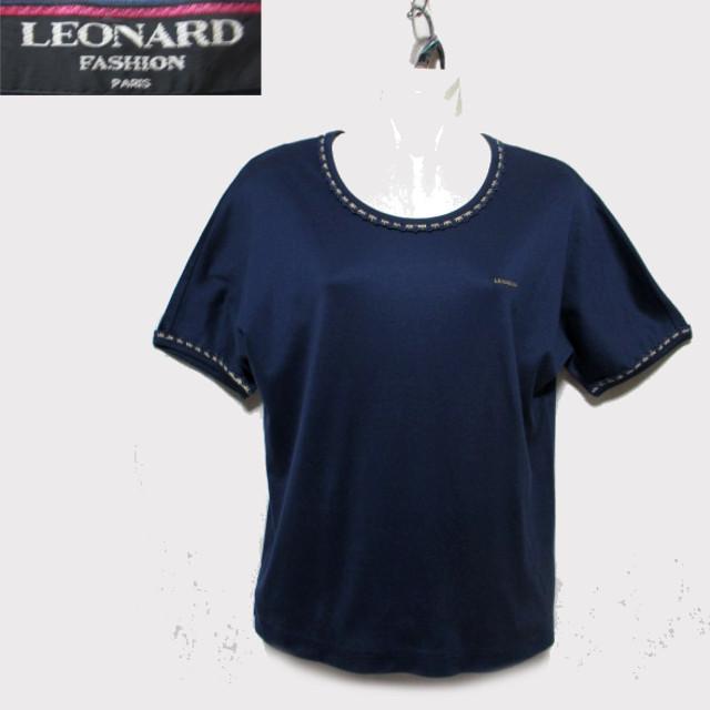 m14838・値下☆LEONARD☆カットソー素材の良さが際立つシンプル