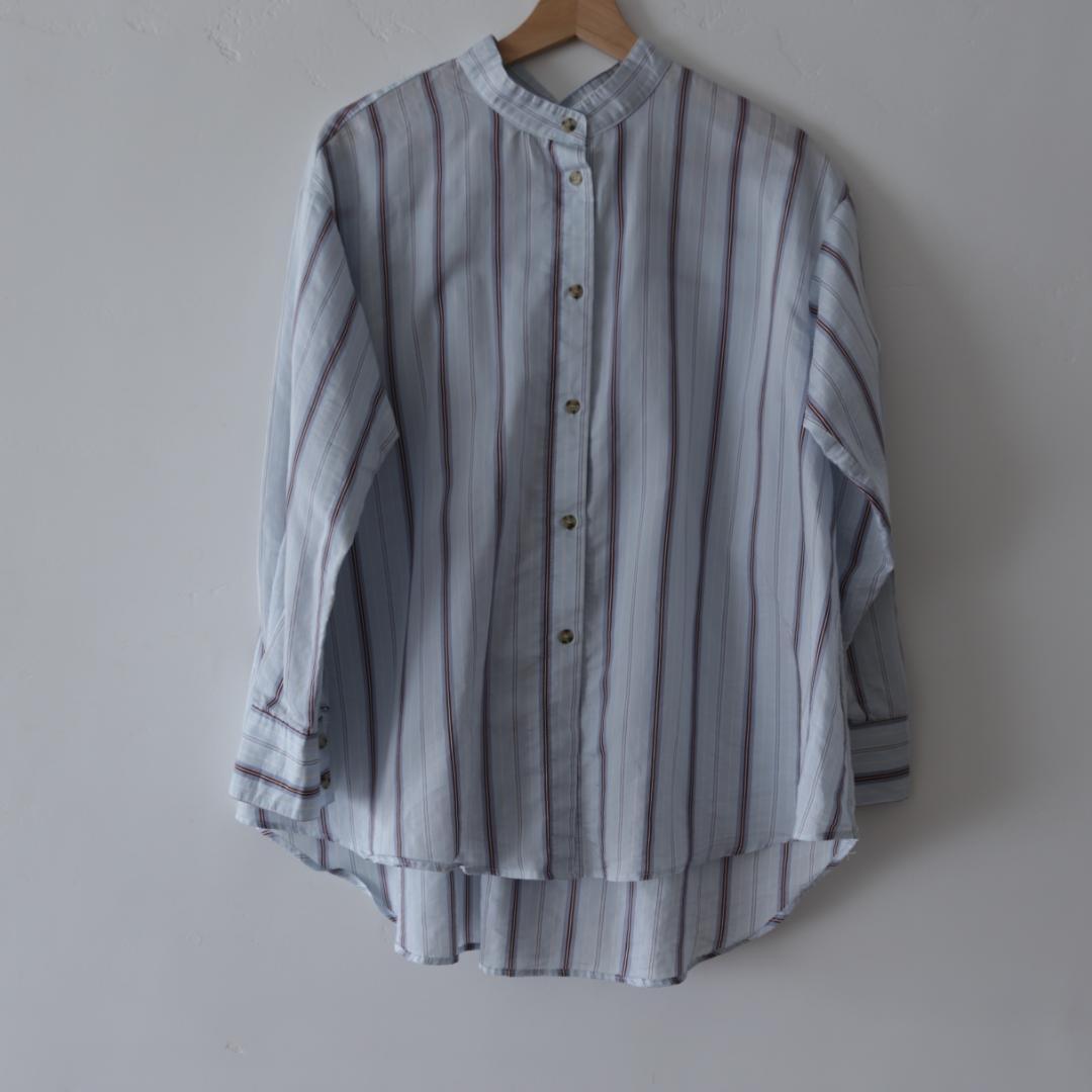 絶対的な信頼 バンドカラー ヘレンチア HERENCIA バックデザイン 38 シャツ シャツ+ブラウス(長袖+七分)