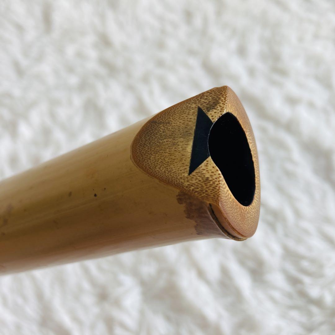 送料込★6孔★尺八 竹治 焼印 銘有 クラック無 2分割 約52cm 1尺7寸 美品】尺八 竹治 焼印 銘有 クラック無 2分割 約54.8cm 1尺8寸5