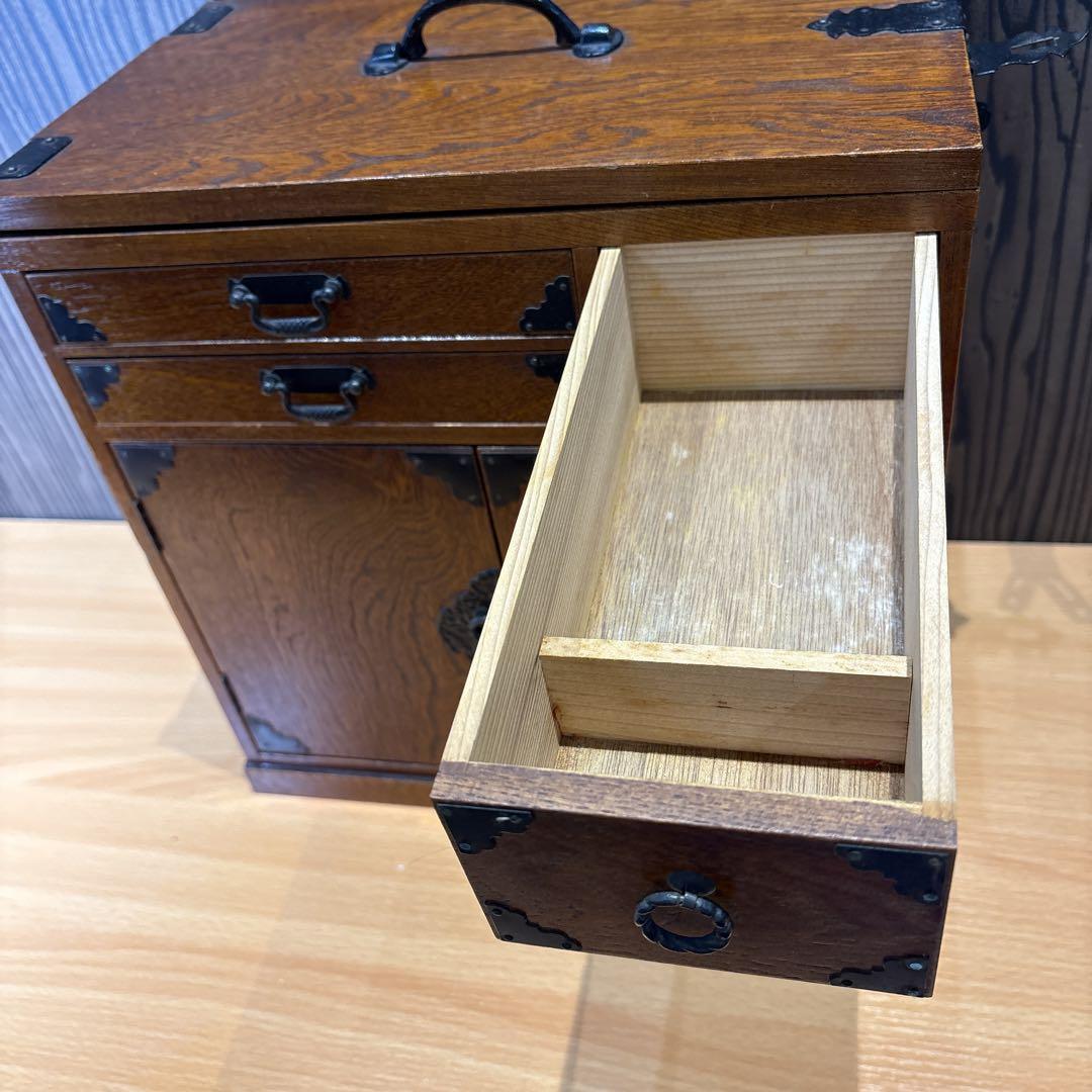 アンティーク家具　文机　小物入　裁縫台