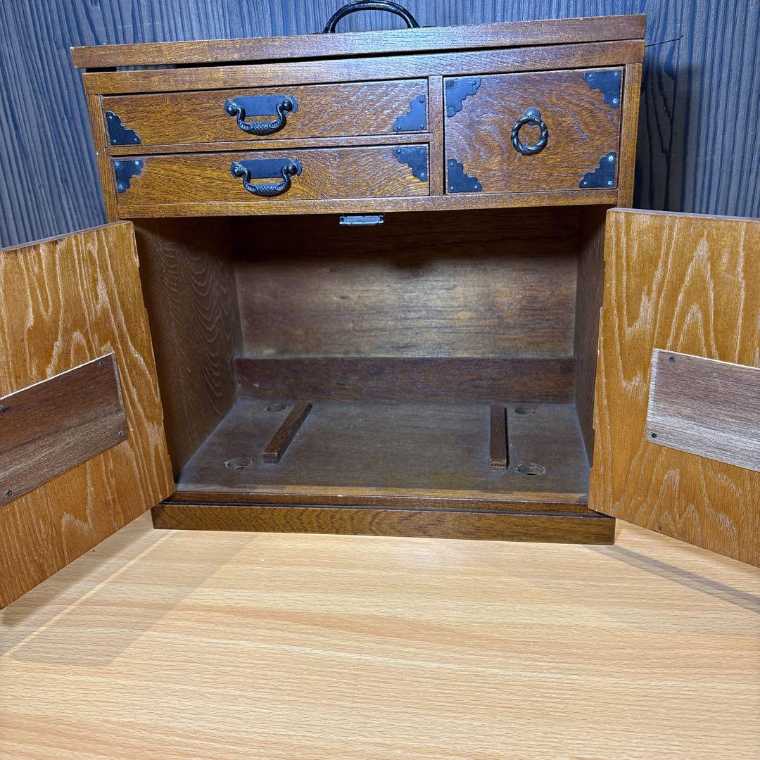 アンティーク家具　文机　小物入　裁縫台