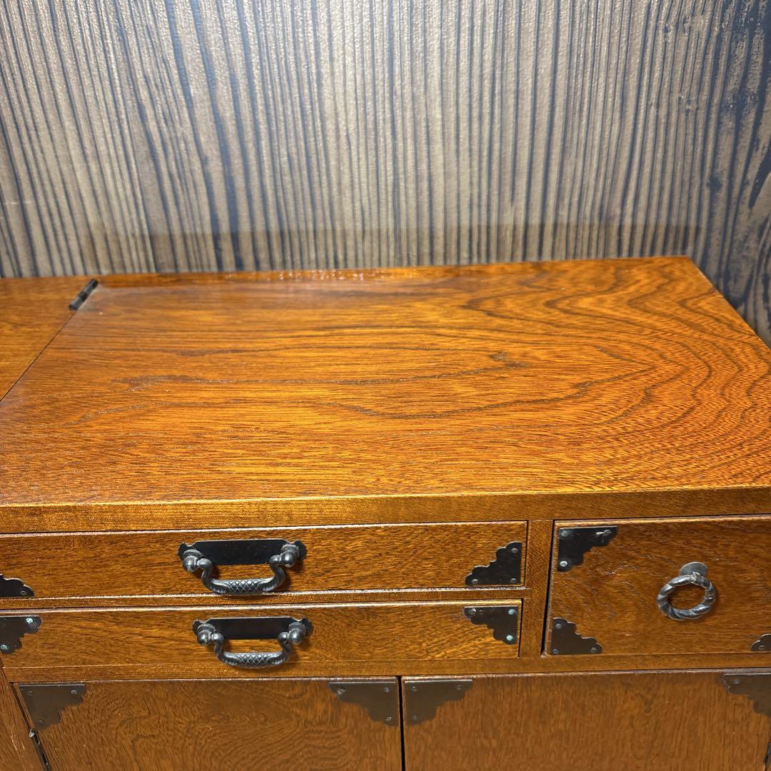 アンティーク家具　文机　小物入　裁縫台