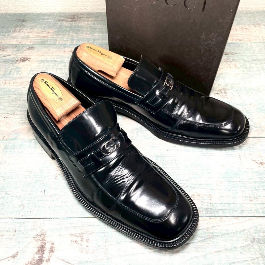 美品 GUCCI ローファー GG レザー 41 1/2 厚底