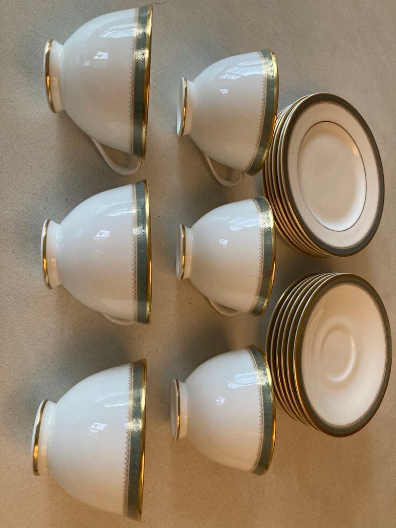 【6セット】ロイヤルダルトンクラレンドン　カップ&ソーサー　プレート