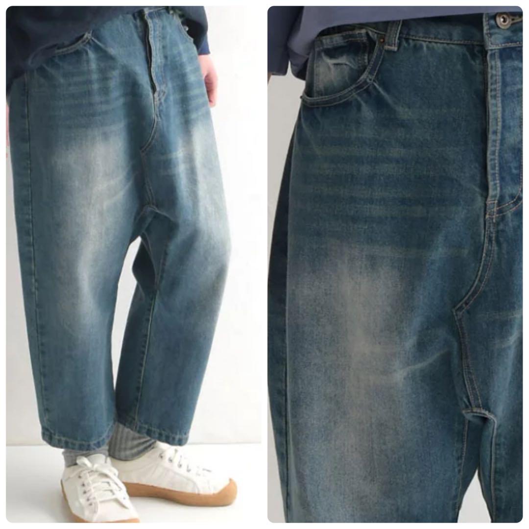 ゼロハチマブサルエルパンツ 楽天市場】サルエル デニムパンツ レディース ワイドパンツ