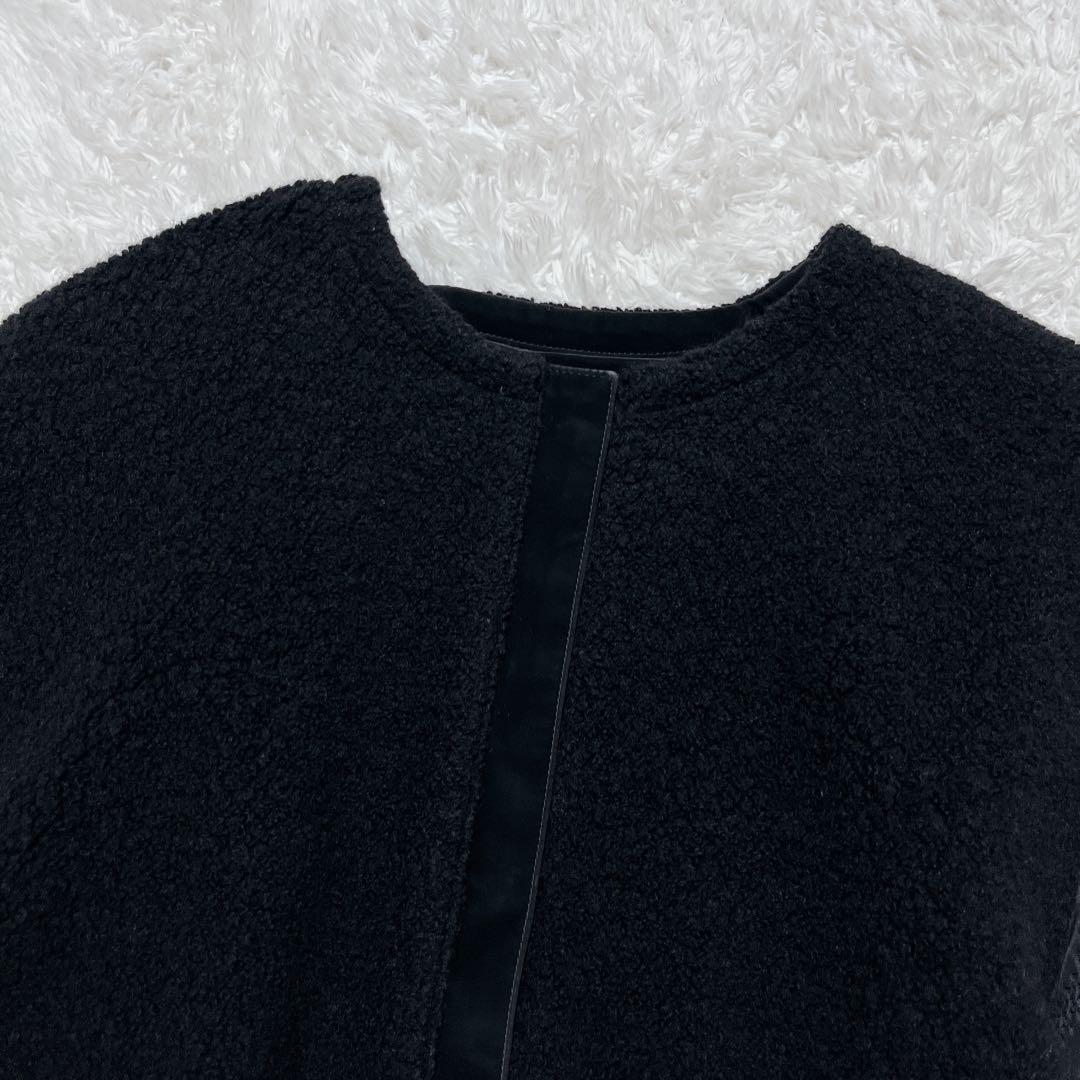 極美品✨ICB(リバーシブル着用可能)ラミネートパイルキルト ミドル丈コート L 極美品✨ICB(リバーシブル着用可能)ラミネートパイルキルト ミドル丈コート L