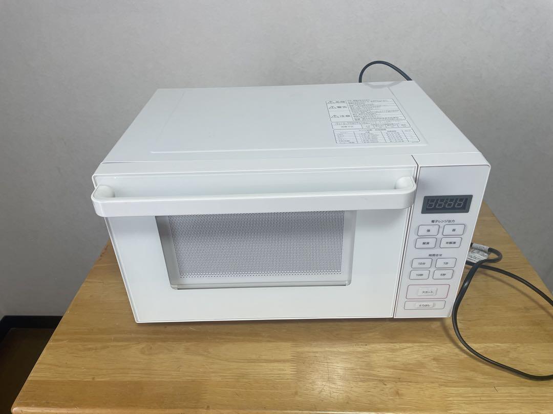 美品　送料込み　無印良品 電子レンジ フラット MJ-SER18A 中古