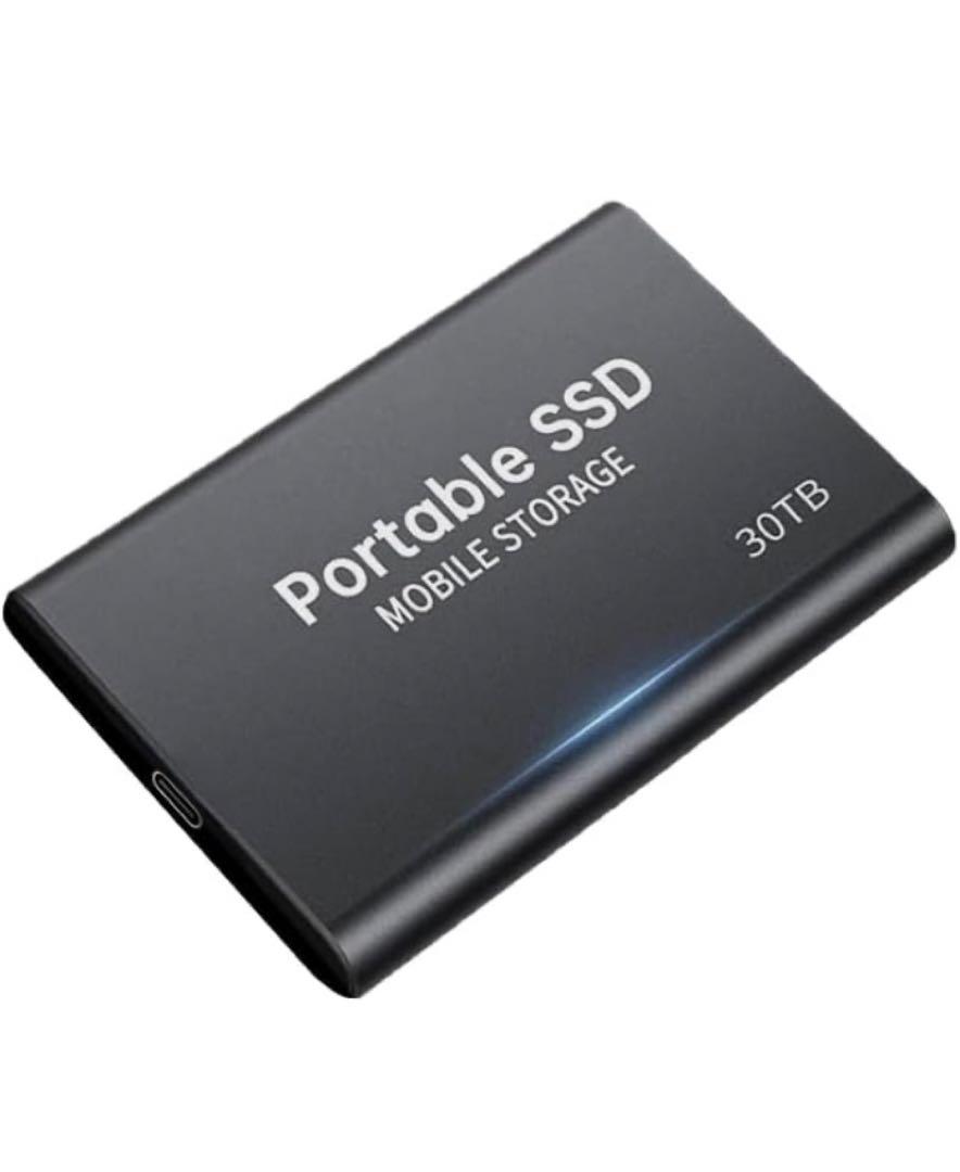 外付け SSD 30TB 新アップデート ブラック 外付け 軽量 防水 防塵