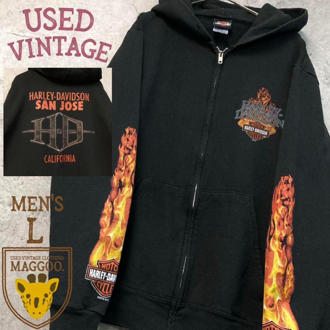 メキシコ製 Us古着 トップス ハーレー スウェット パーカー スウェット パーカー メンズl ファイヤー ファイヤー ロゴ ラウンド の メキシコ製 Us古着 トップス ハーレー スウェット パーカー スウェット パーカー メンズl ファイヤー ファイヤー ロゴ ラウンド の