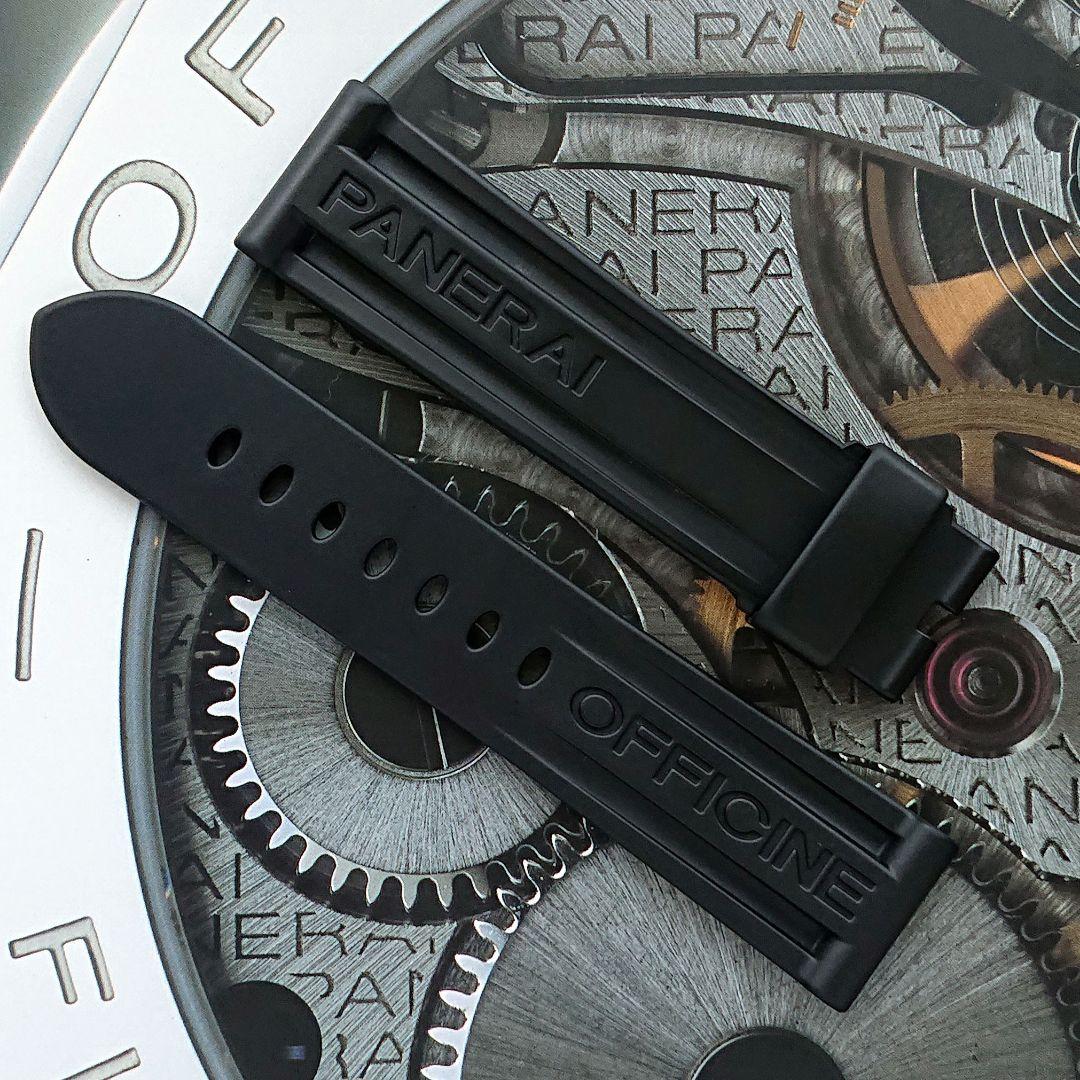 オフィチーネ パネライ 純正ラバーベルト ブラック XL オフィチーネ パネライ 純正ラバーベルト ブラック XL