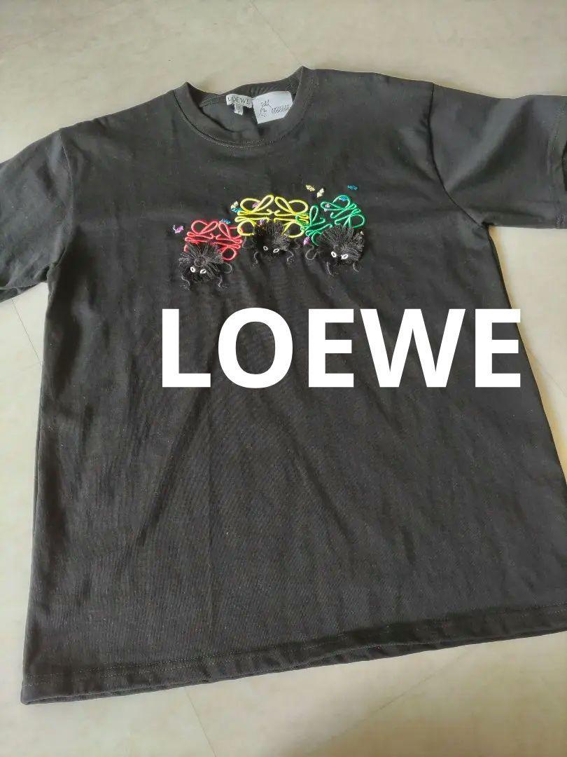LOEWE 刺繍デザイン Tシャツ XS ブラック 千と千尋の神隠し