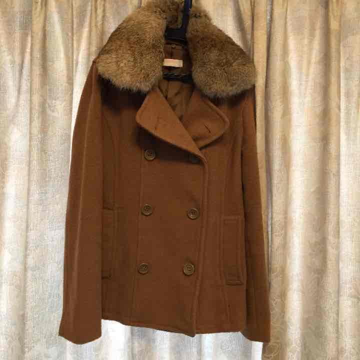 値下げ！！【送料無料】キャメル ピーコート