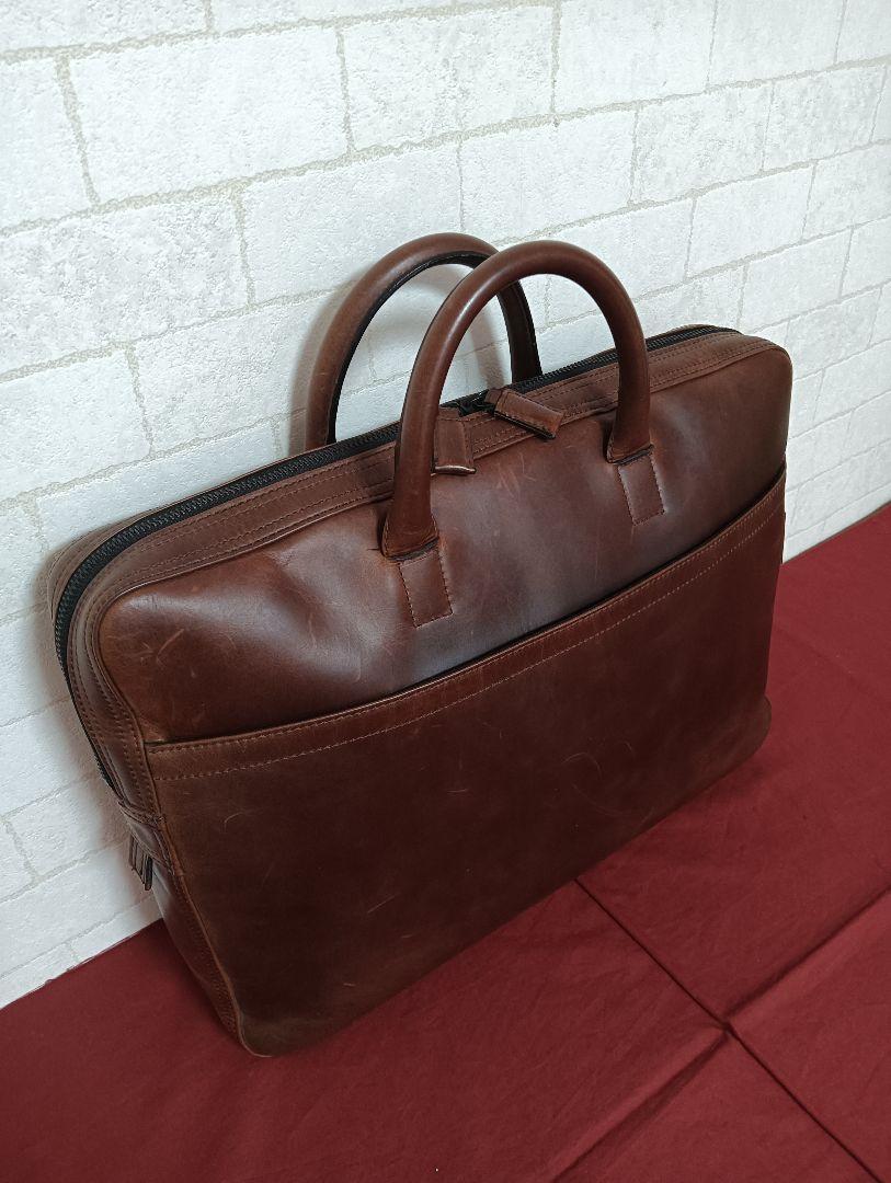 良品! 最高級! PORTER 肉厚オールレザー ブリーフケース バッグ