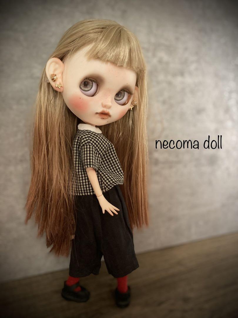 【necoma doll】ブラウングラデヘアの白肌ちゃん◆OFフルセット! 画像12