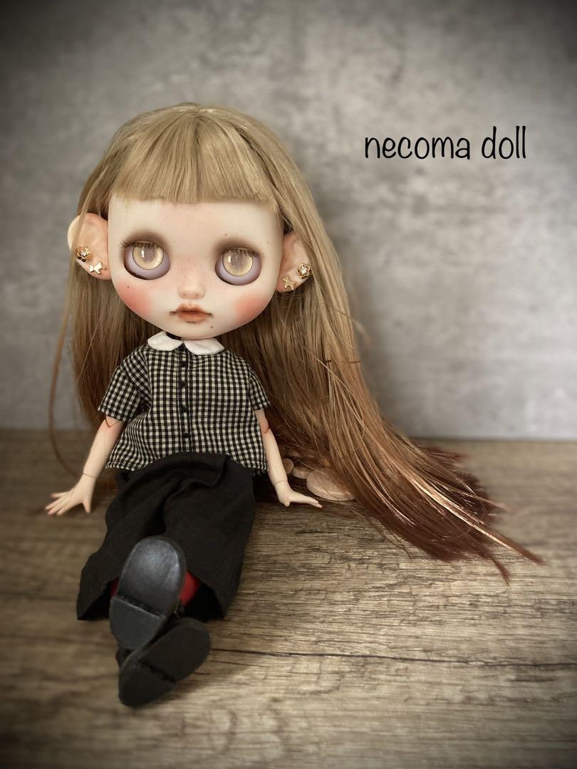 【necoma doll】ブラウングラデヘアの白肌ちゃん◆OFフルセット! 画像14