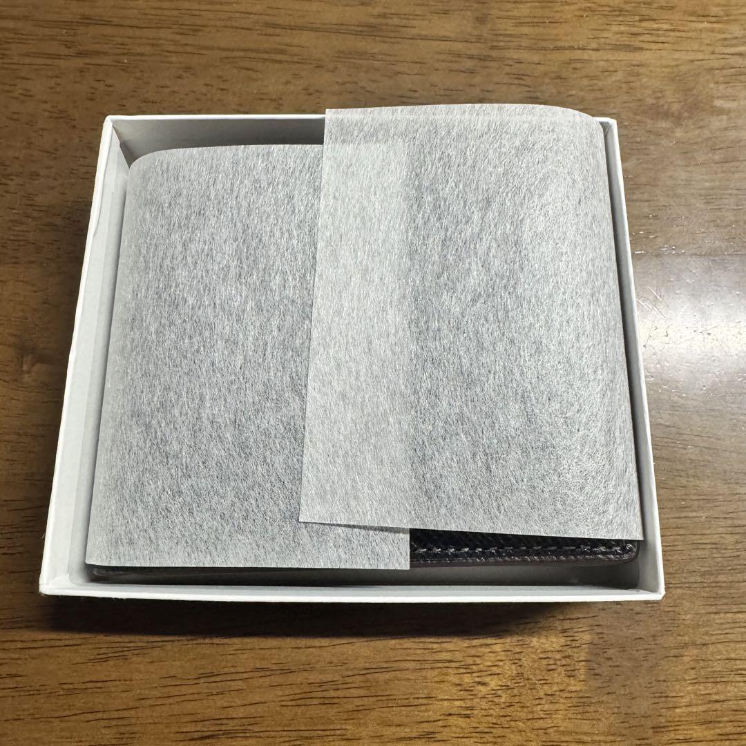 【正規品】【新品未使用】TAKEO KIKUCHI 二つ折り財布 ブラック