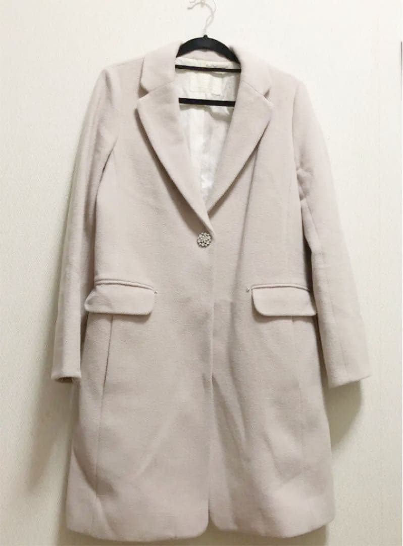 メルカリ Feroux チェスターコート 薄ピンク 定価 29 500 フェルゥ 9 999 中古や未使用のフリマ