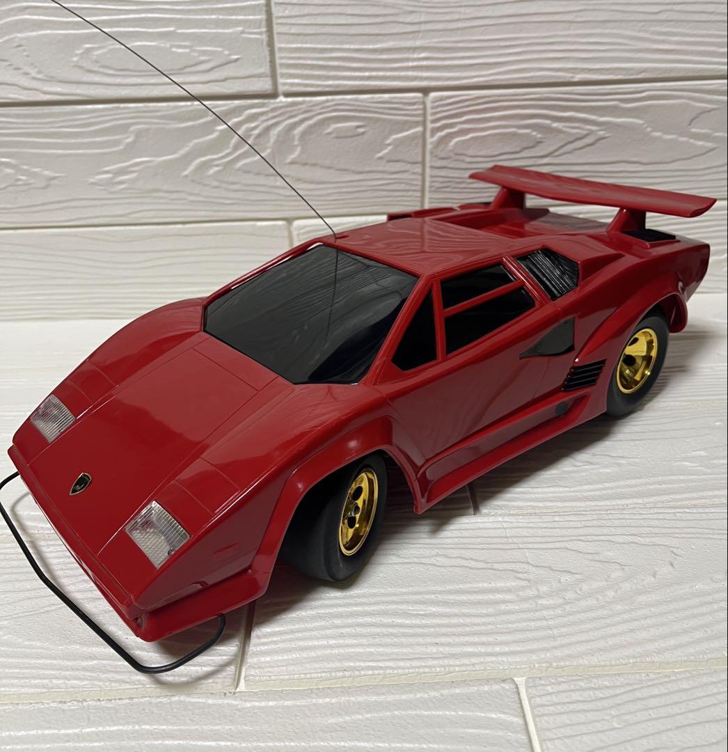 【未使用】カウンタック　ラジコン　ランボルギーニ　昭和　激レア　青　ブルー　車 ランボルギーニ カウンタック LPI 800-4(メタリックブルー