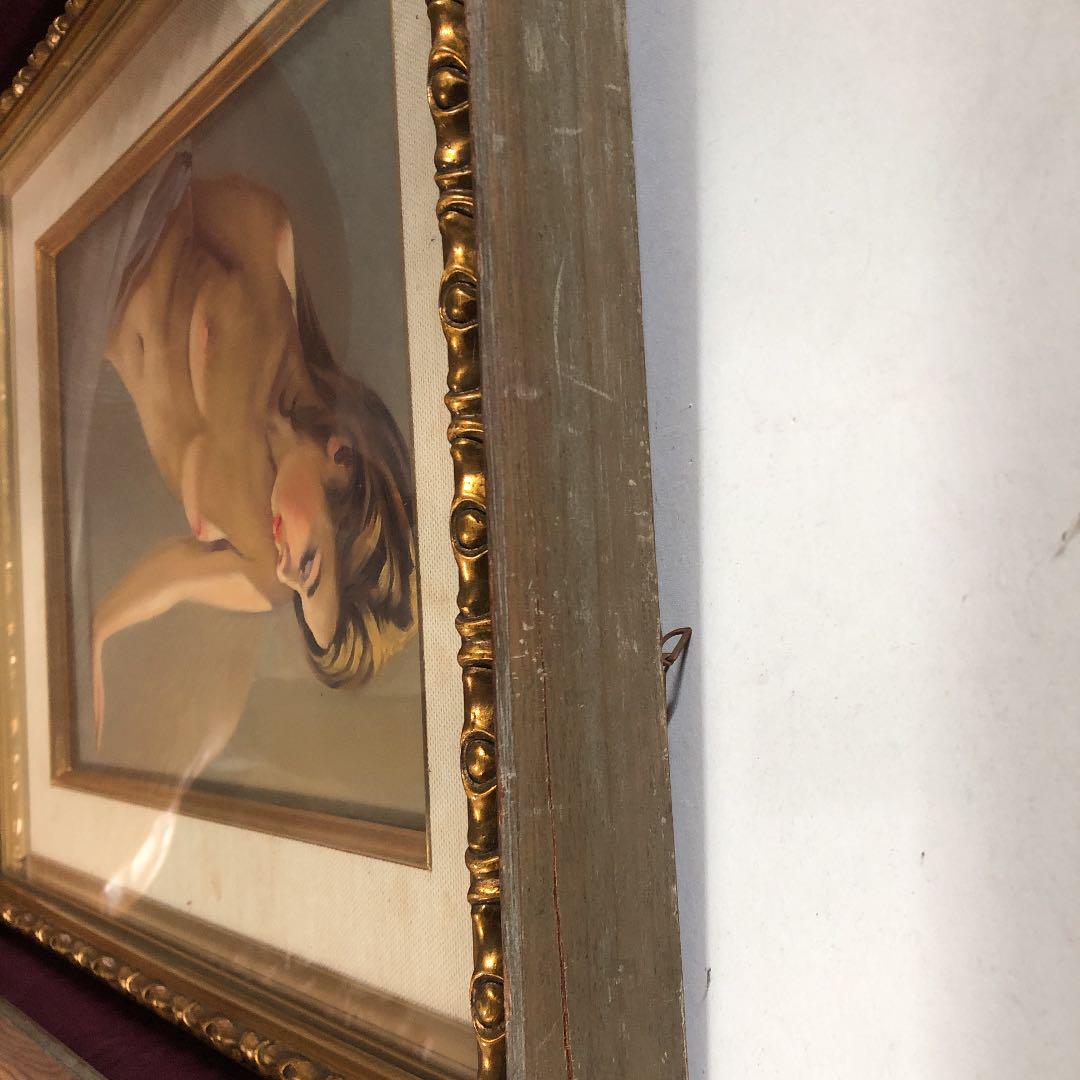 絵画 裸婦 木製額縁 NICHIGAKU 美術品・アンティーク・コレクション 絵画 裸婦 木製額縁 NICHIGAKU 美術品・アンティーク・コレクション