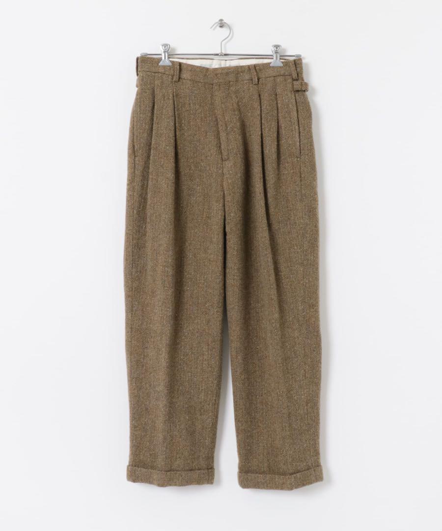 即日発送⭐︎アプレッセ Tweed Two Tuck Trousers サイズ1