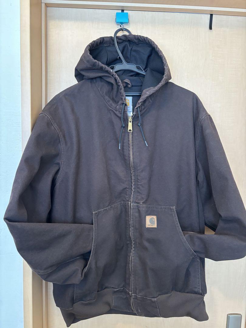 カーハート　レザーロゴ付　アクティブジャケット　L
