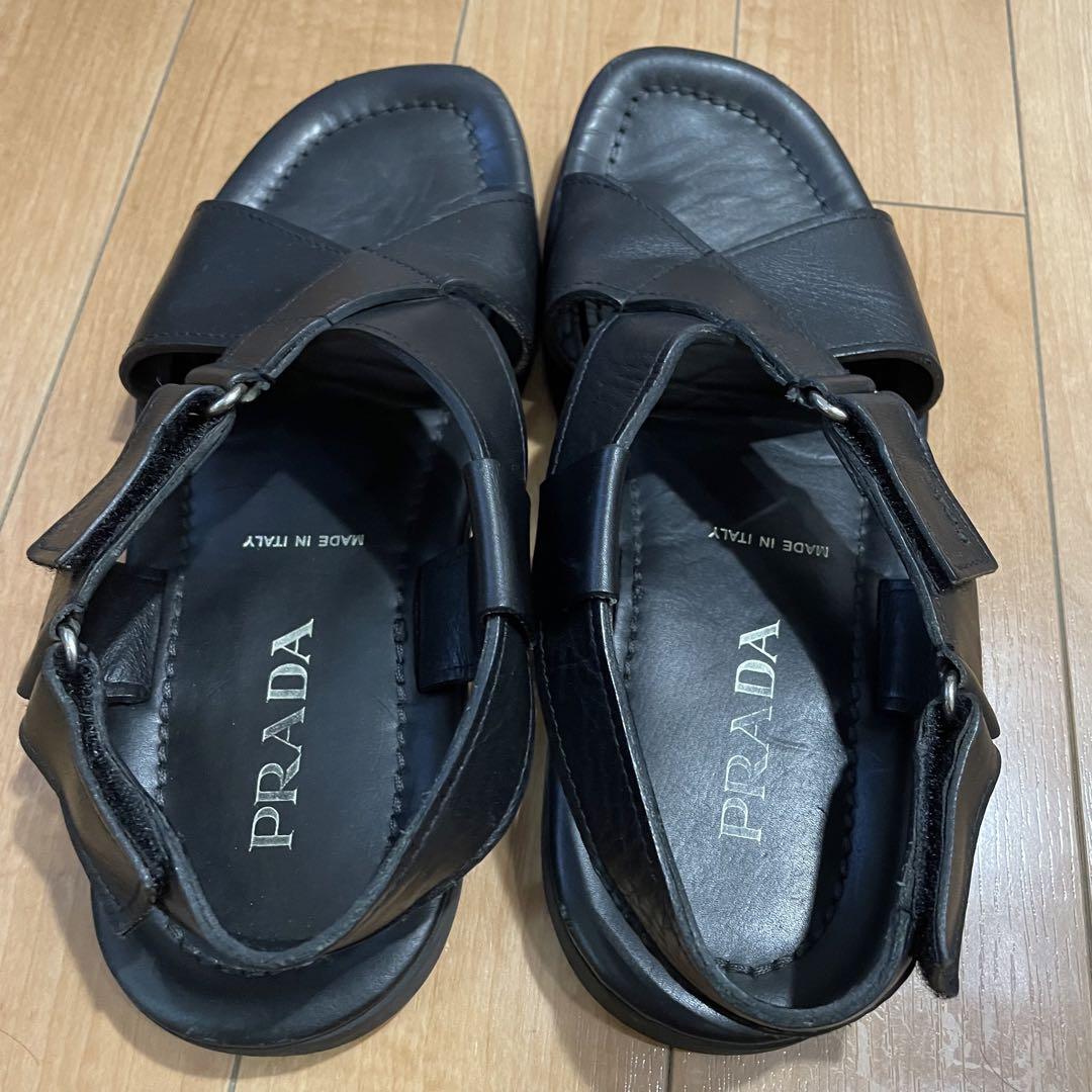 極希少品✨　PRADA プラダ　レザー　サンダル
