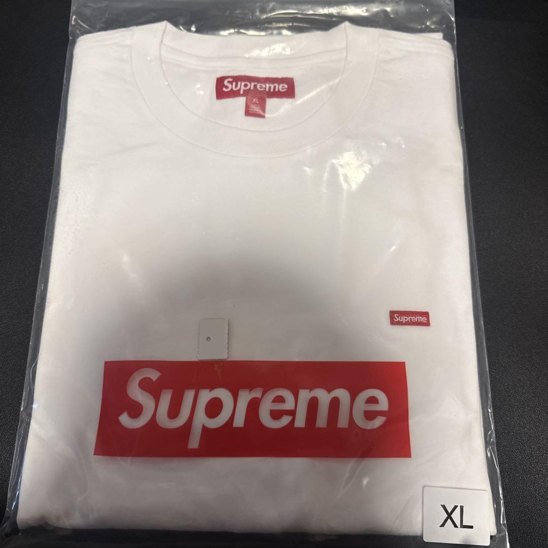 Supreme Small Box L/S Tee “White” 25SS