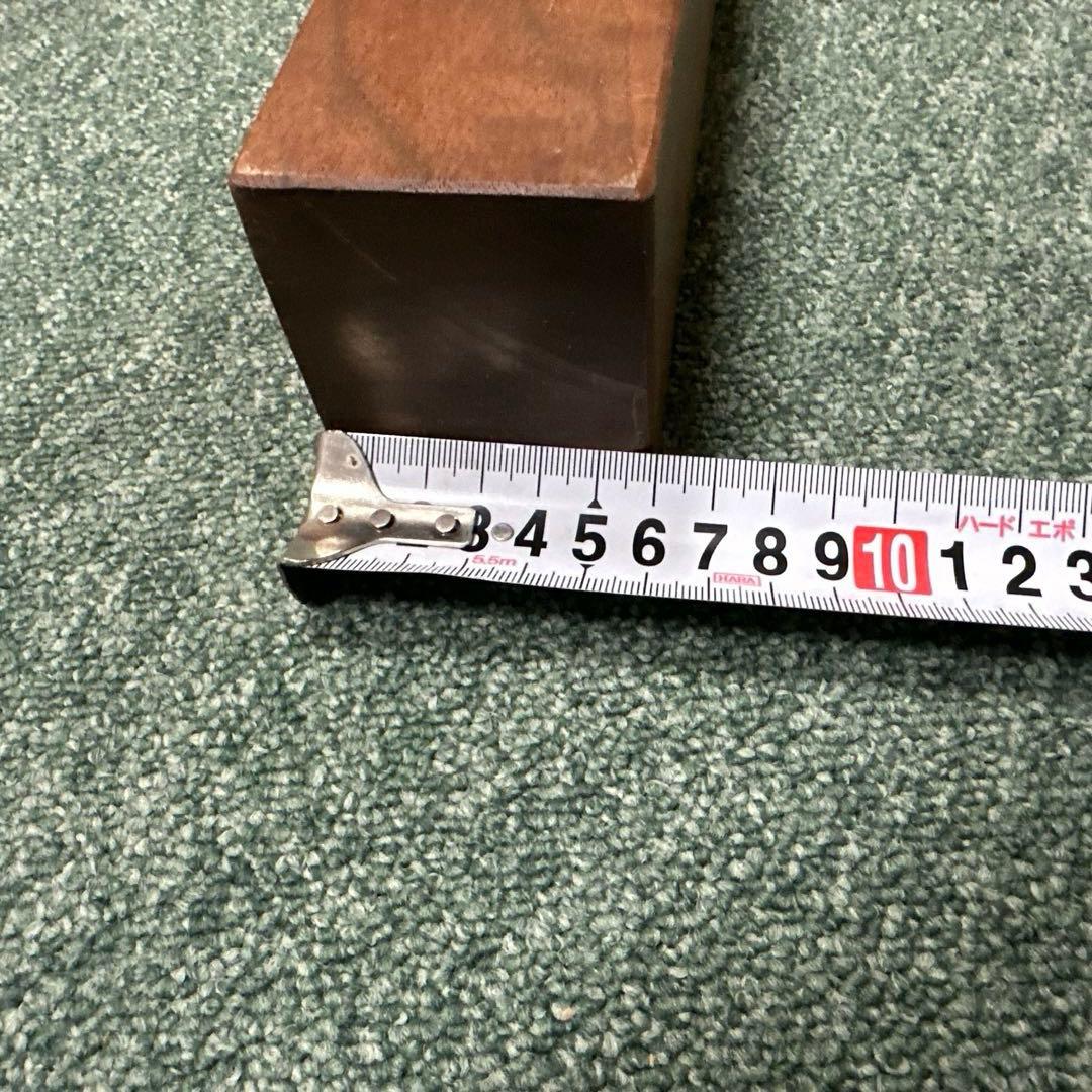 ウォールナット 角材　60mm✕67mm✕270mmの４本組木材座卓の脚ブロック