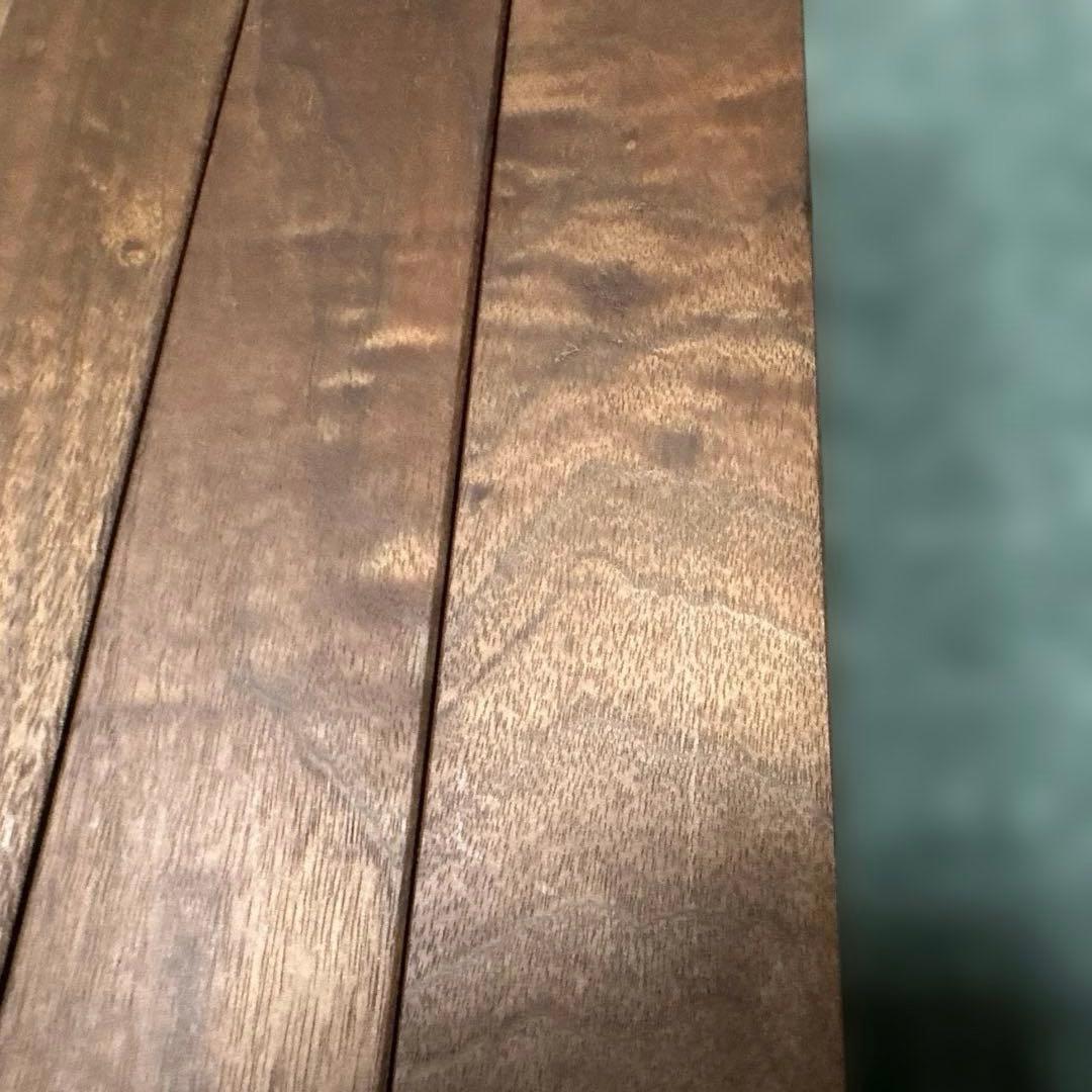 ウォールナット 角材　60mm✕67mm✕270mmの４本組木材座卓の脚ブロック