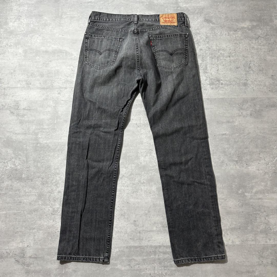 00s USA Levi 先染ブラック リーバイス 559 W34 L30 80s USA製 Levi'sリーバイス 505 先染め ブラック デニムパンツ