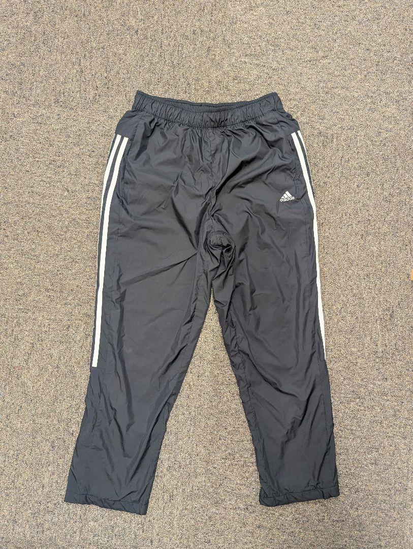 adidas アディダス 黒 ジャージパンツ サイドストライプ Mサイズ