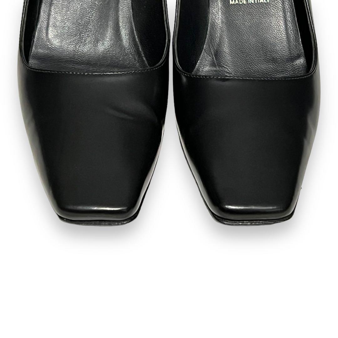 年末のプロモーション特価！ Mi27003 PRADA 36 ブラック パンプス ビジネス 靴