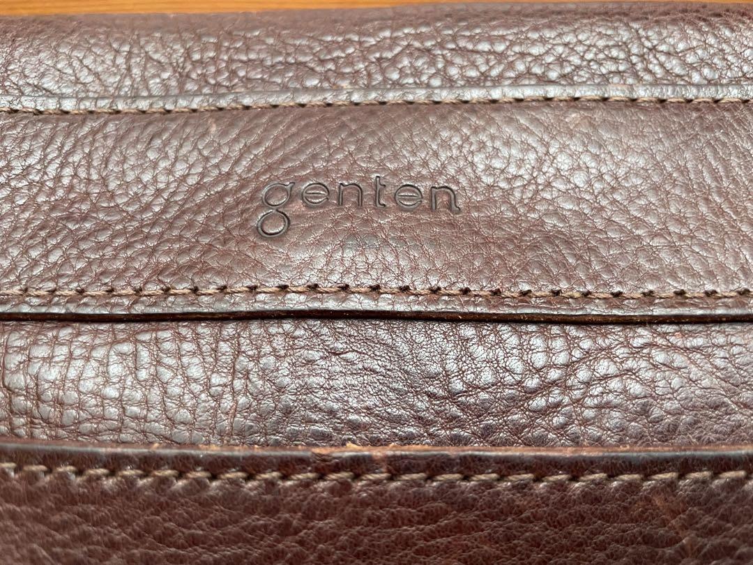 美品　gentenブラウンレザー ショルダーバッグ