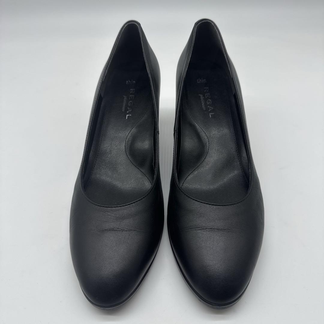 【未使用級】REGAL platinum パンプス 22.5 黒 アーモンドトゥ REGAL（ハイヒール/パンプス）のフリマアイテム一覧