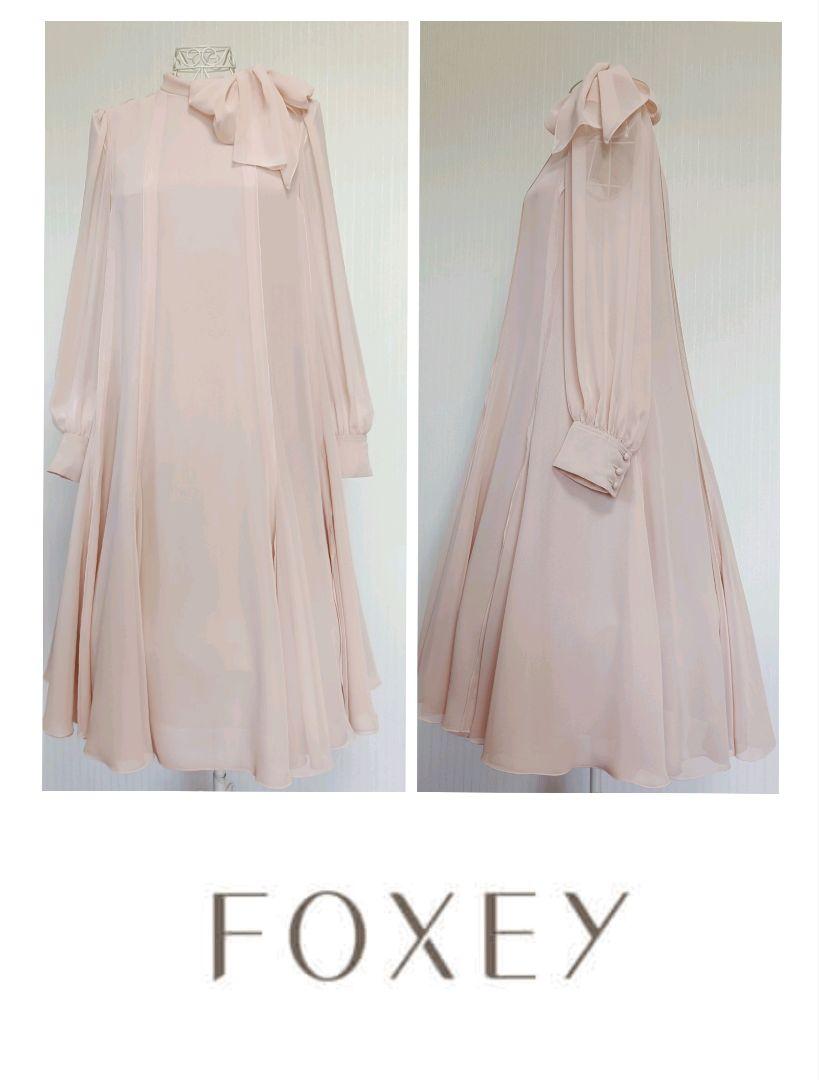 ☆FOXEYフォクシーDress BRISE 42409リボンワンピース38☆