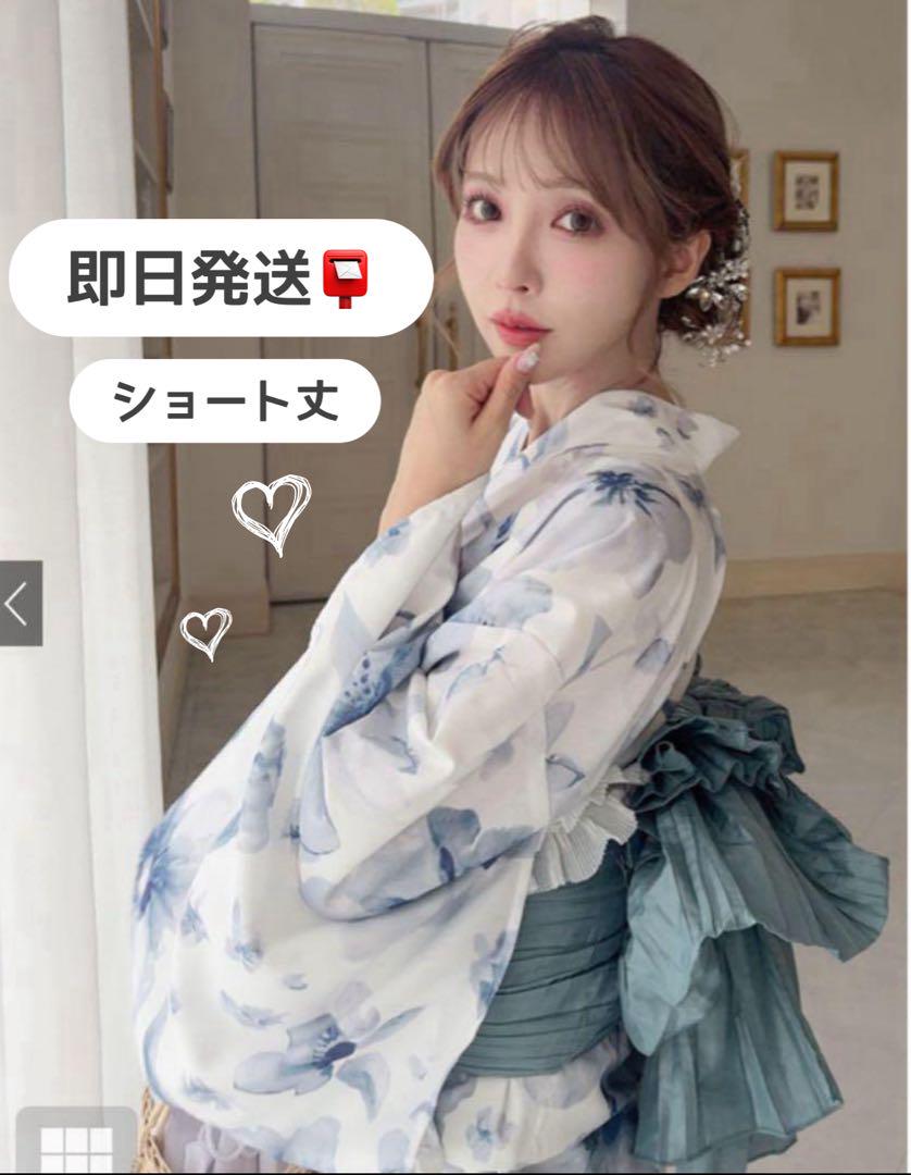 【新品‼️】GRL 水彩花柄浴衣セット[fy027] 三上悠亜着用　ショート丈