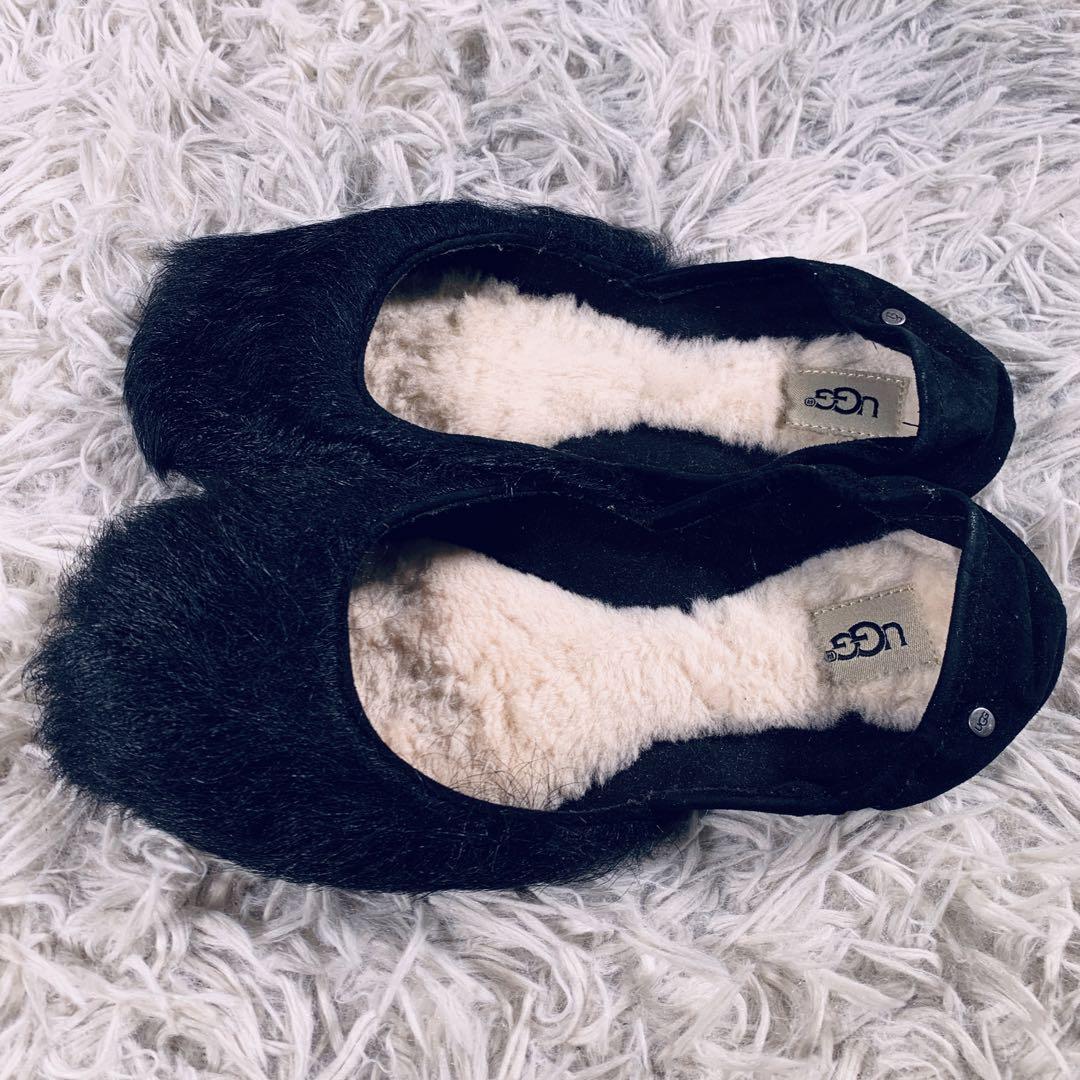 楽天市場】アグ UGG フラットシューズ Jeanie Fluff Flat ジニー