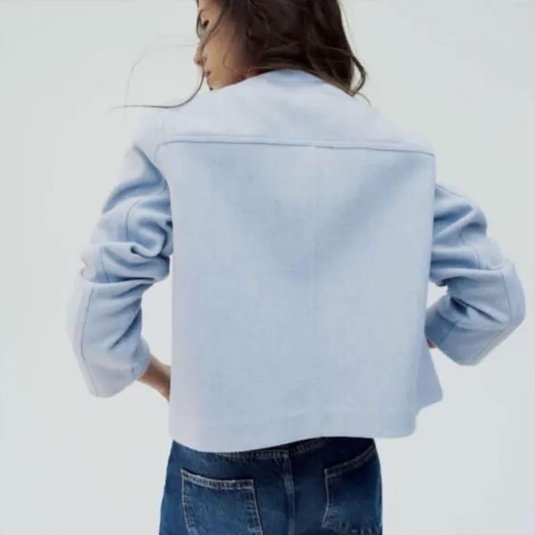 ZARA ザラ ソフトショートジャケット Mサイズ - メルカリ ZARA ザラ ソフトショートジャケット Mサイズ - メルカリ